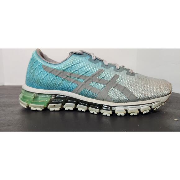 Asics Women Gel Quantum 1024A020 Gray Blue Running Sneakers Size US 6.5 - Picture 1 of 7